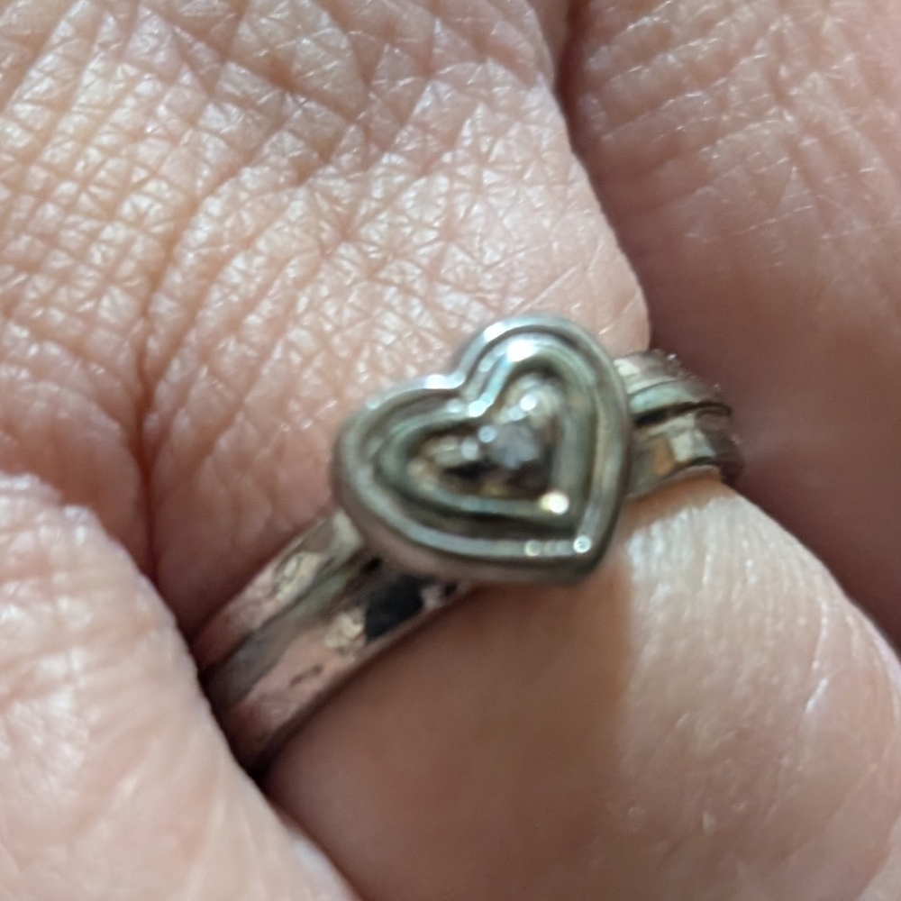 925 Sterling Silver Heart Ring Size 8 “My Daughter My Love” Engraved Gift Band